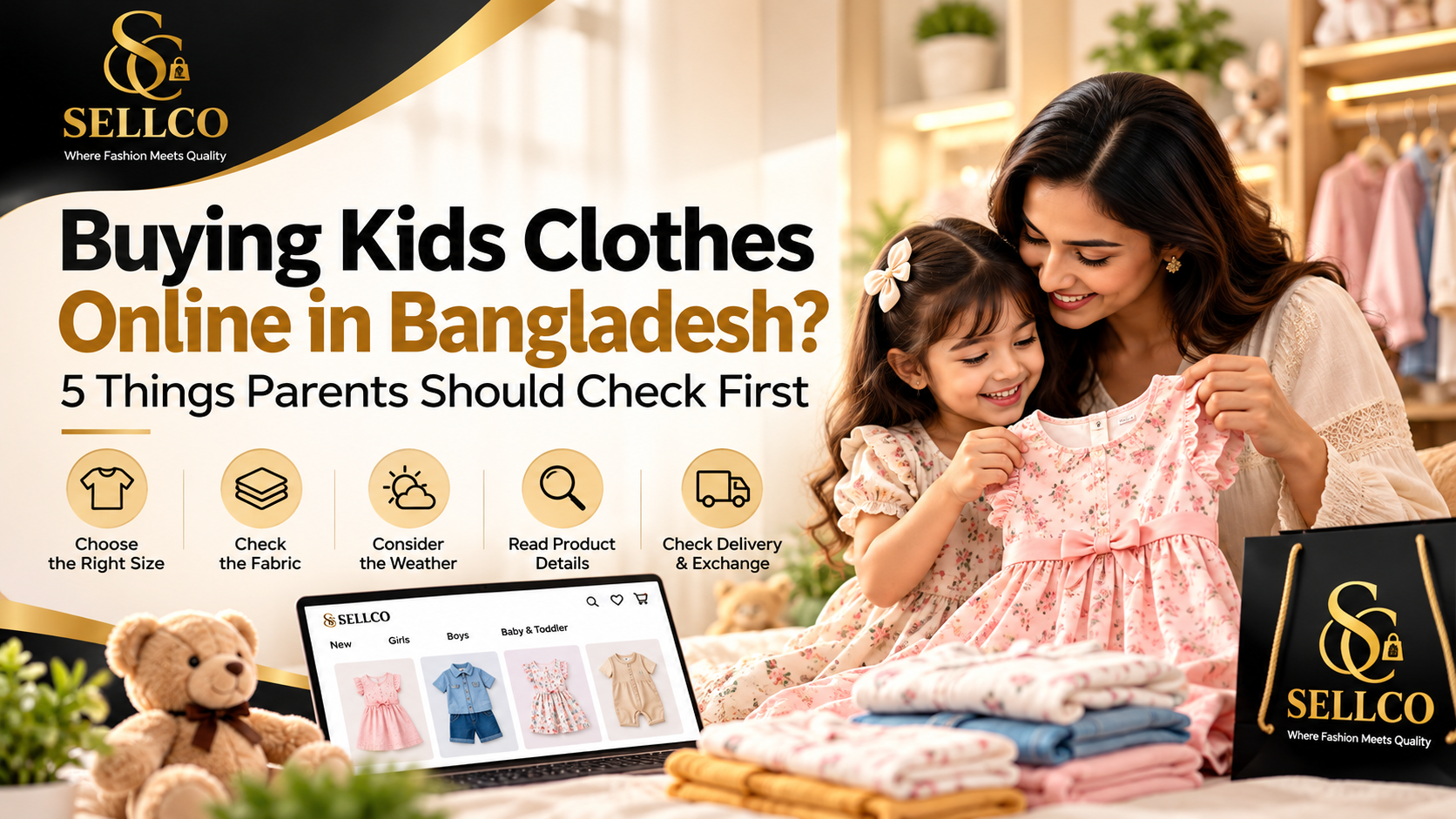Buying Kids Clothes Online in Bangladesh? 5 Things to Check | Sellco Fashion